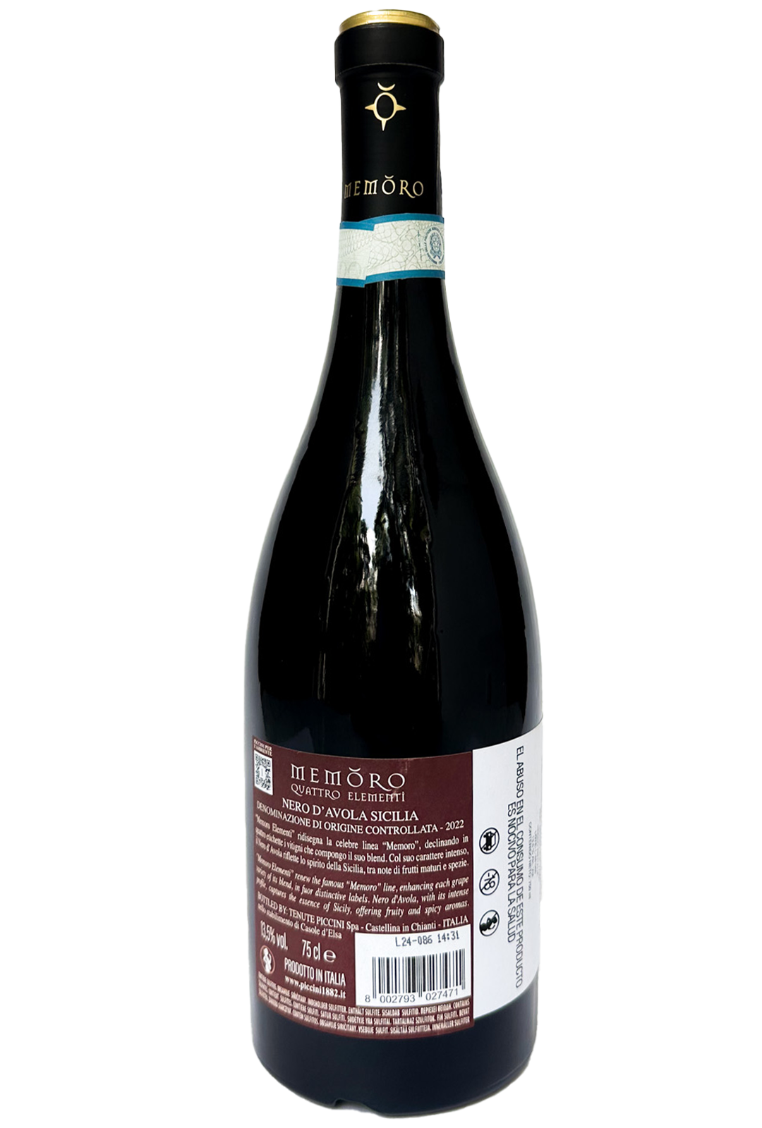 MEMORO 4 ELEMENTOS NERO D'AVOLA